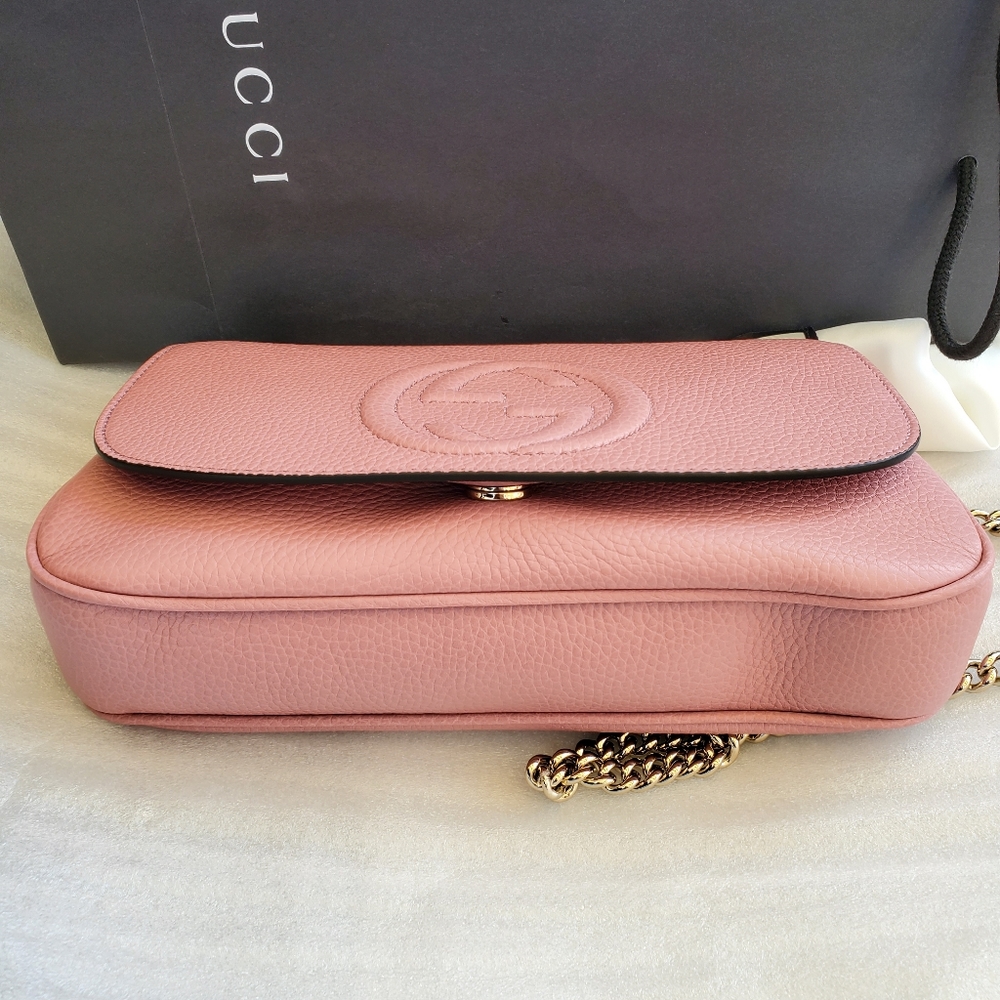 Authentic Gucci Soho Small onChain Shoulder Bag - Picture 5 of 10